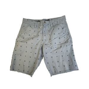 Hawkings McGill Bermuda Shorts Men's 31 Blue Raw Hem Beach Nautical Preppy